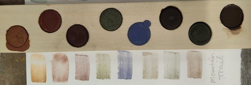 Mountain Trail Watercolor Palette